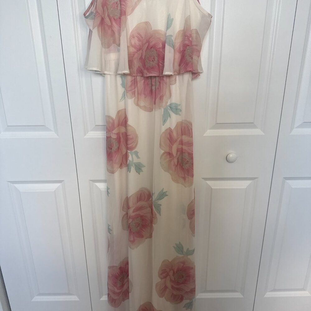 Show Me Your Mumu Caitlin Ruffle Maxi Dress Flowy Boho Fairy Bridesmaid Bridal S - Picture 2 of 15